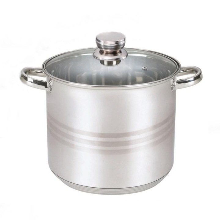 GARNEK ZE STALI NIERDZEWNEJ 8L GASTRO INDUKCJA 24CM WYSOKI DUŻY TOPFANN