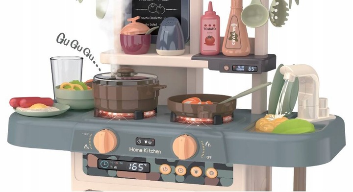 KUCHNIA DLA DZIECI KRAN PARA ŚWIATŁO DŹWIĘK funkcja wody 42 AKCESORIA