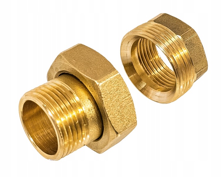 ŚRUBUNEK MOSIĘŻNY STOŻKOWY RÓWNOPRZELOTOWY 1" DN25 PROSTY MOCNY SOLIDNY