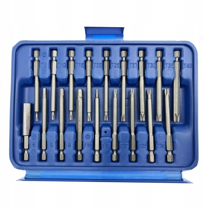 ZESTAW BITÓW DŁUGICH UDAROWYCH DO WKRĘTARKI BITY 75mm + UCHWYT 50EL