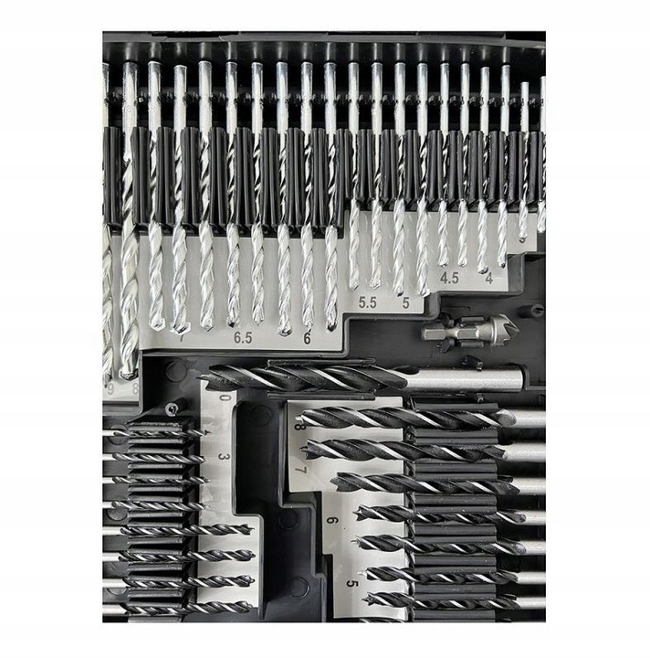 DUŻY ZESTAW KOMPLET WIERTEŁ DŁUT BITÓW OTWORNIC NASADEK 246 ELEMENTÓW HIT