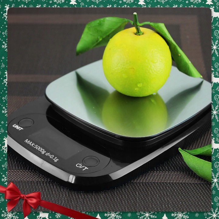 WAGA KUCHENNA ELEKTRONICZNA 5000g 0,1g WYŚWIETLACZ LCD PRECYZYJNA
