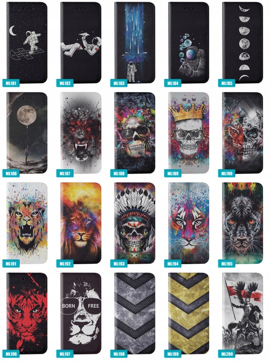 ETUI CASE MAGNET DO SAMSUNG GALAXY A16 4G A16 5G + SZKŁO WZORY