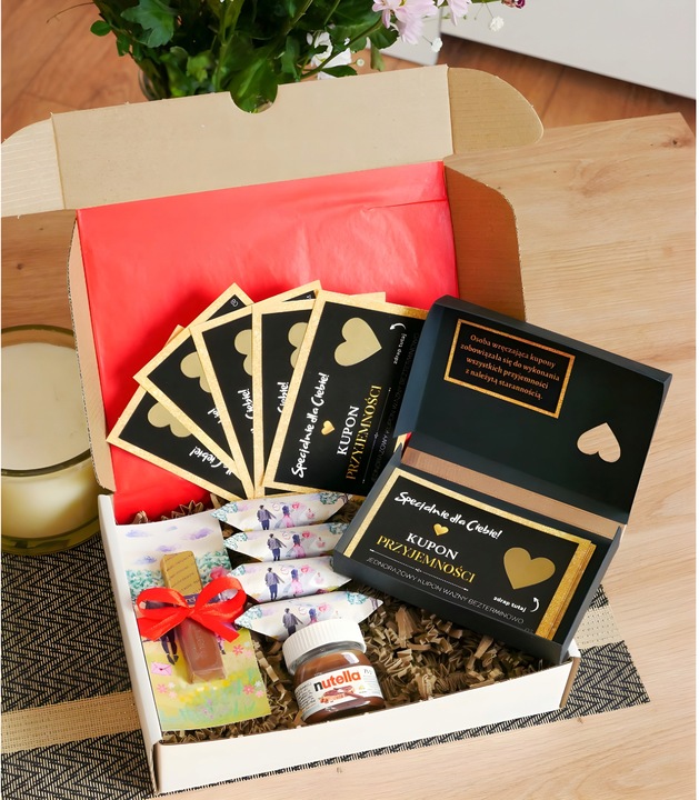 ZESTAW KUPONY MIŁOŚCI ZDRAPKI PREZENT NA DZIEŃ CHŁOPAKA DZIEWCZYNY DLA PAR