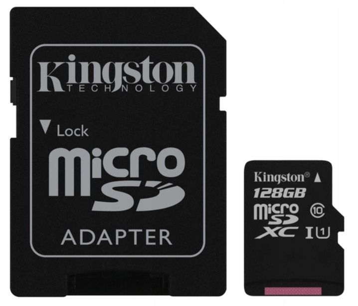 KINGSTON KARTA MICROSD 128GB MICRO CL10 ADAPTER SD