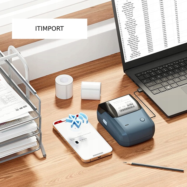 NIIMBOT B1 Drukarka Termiczna NAKLEJKI Bluetooth