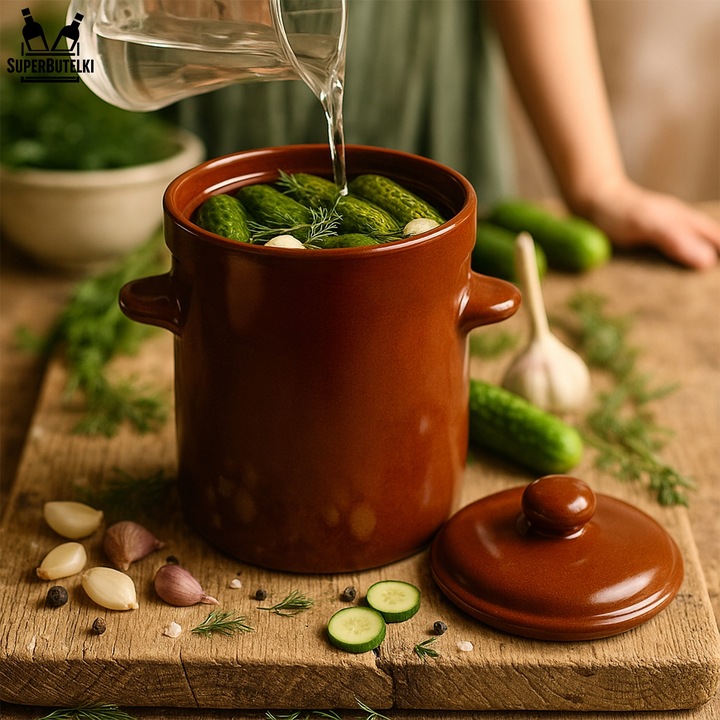 GARNEK KAMIONKOWY BECZKA 5 L DO KISZENIA KAPUSTY OGÓRKÓW KISZONKI KAMIONKA