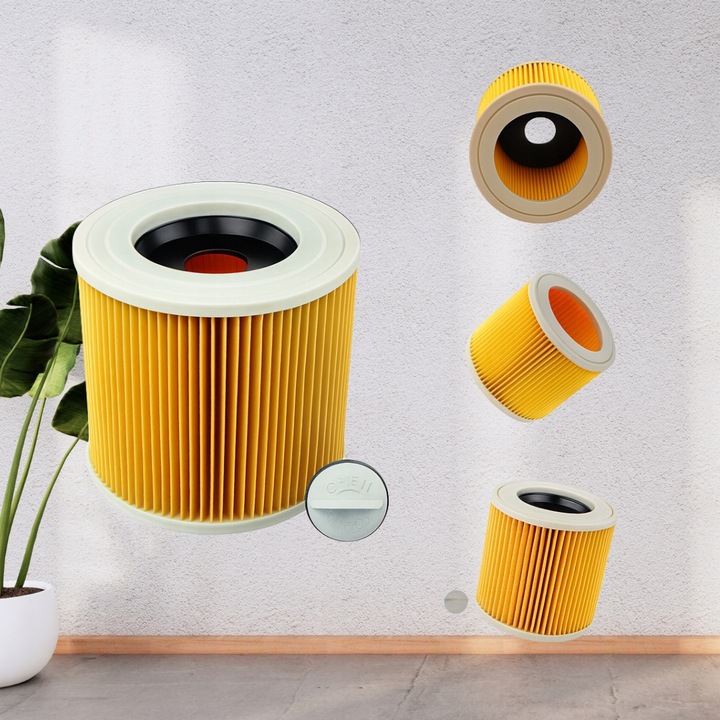 3x Filtr do odkurzacza Karcher Papierowy Harmonijkowy filtr zamiennik