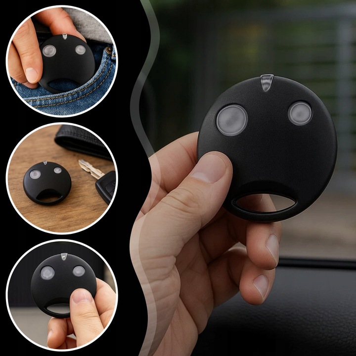 PILOT DO BRAMY GARAŻOWEJ NICE SMILO 2KANAŁY 433MHZ ZAMIENNIK BRELOK OKRĄGŁY