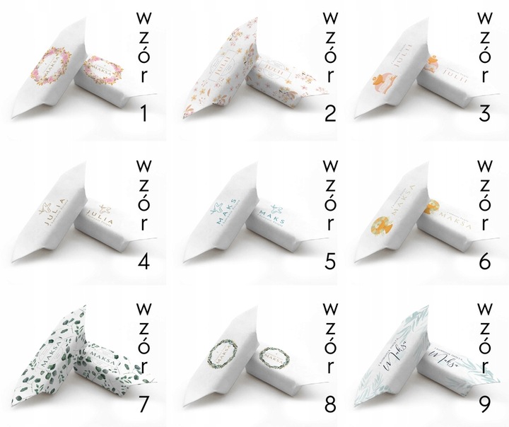 Krówki PERSONALIZOWANE na I Komunię 1kg WZORY