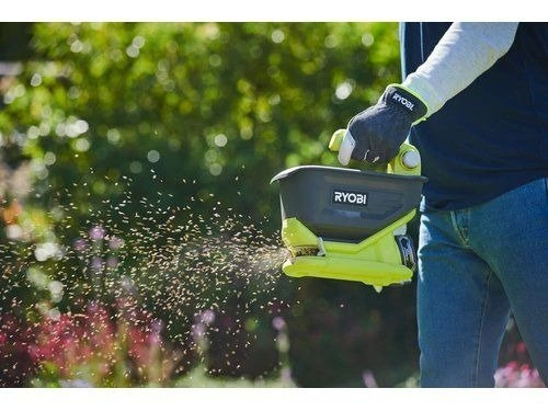 AKUMULATOROWY SIEWNIK ROZSIEWACZ OGRODOWY 4L DO NASION RYOBI OSS1800