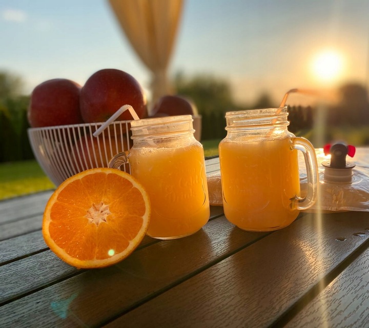 Sok z Jabłek i Pomarańczy 100% Tłocznia Szymanowice 5l NFC Sok Jabłkowy