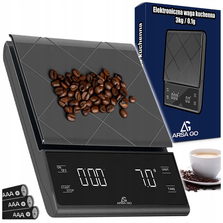 WAGA KUCHENNA PRECYZYJNA 3000g / 0,1g WYŚWIETLACZ LICZNIK DO PARZENIA