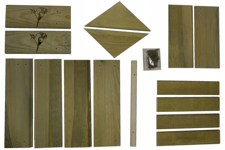 ECO Karmnik Dla Ptaków XXL+ DREWNIANY Solidny DIY Łatwy Montaż BUDKA