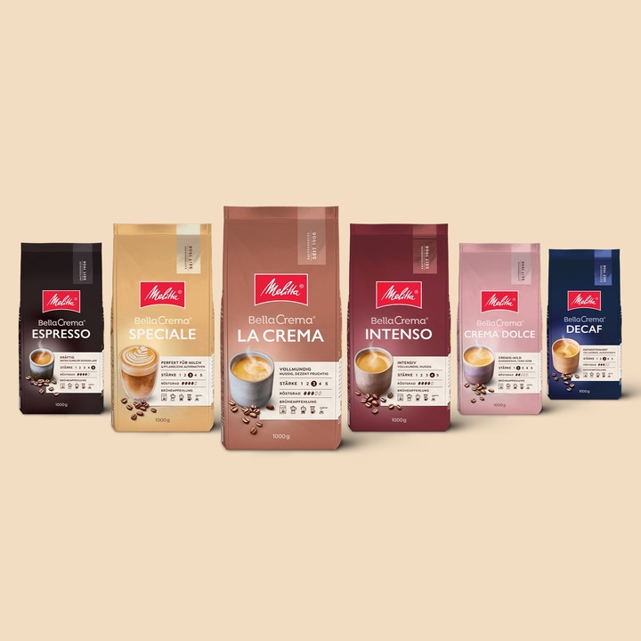Kawa ziarnista MELITTA BELLACREMA LACREMA 1 kg + videobook GRATIS