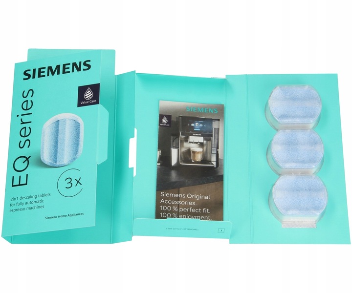 Tabletki odkamieniające do ekspresu do kawy SIEMENS TZ80002 2w1 EQ