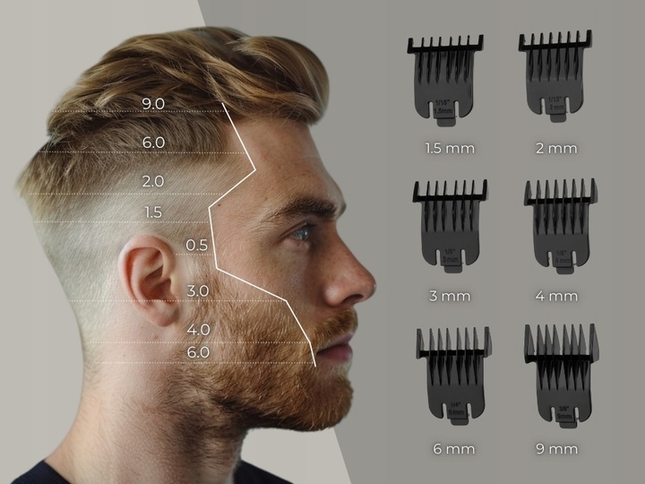 Trymer do Brody Alpha Pro - Maszynka do Strzyżenia i Golenia Włosów i