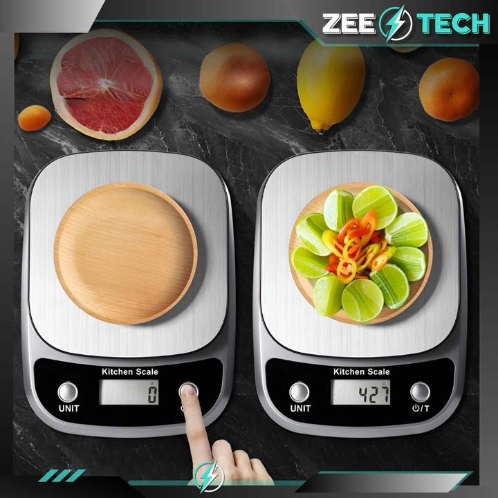 WAGA KUCHENNA ELEKTRONICZNA PRECYZYJNA 1 g | 5 kg TARA JUBILERSKA +