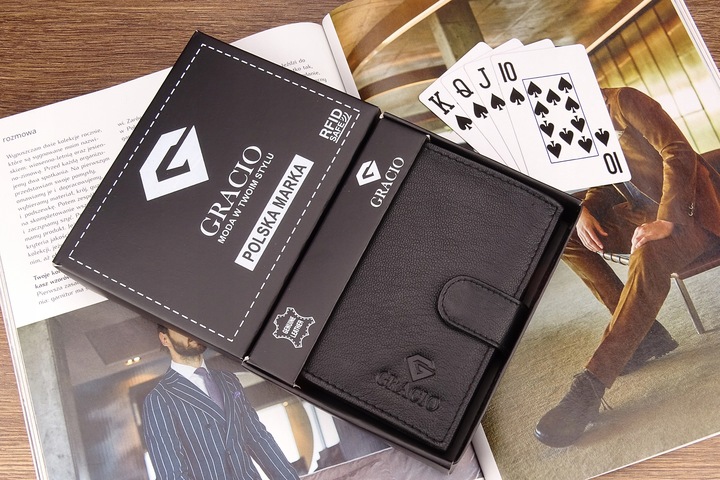 SKÓRZANY Męski Portfel ROZBUDOWANY Miękka Skóra