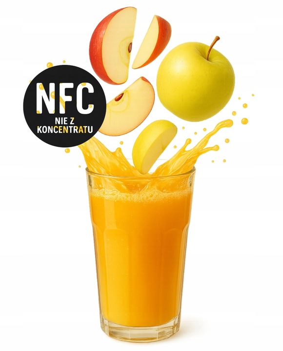 ZESTAW SOK JABŁKOWY TŁOCZONY 100% NFC PURE PRESS Jabłko 4 x 5L