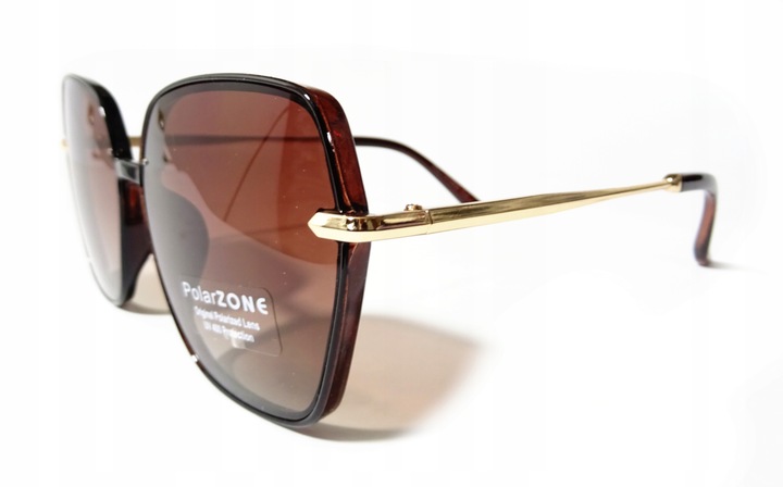 OKULARY PolarZONE MARKOWE DAMSKIE POLARYZACYJNE PRZECIWSŁONECZNE ETUI