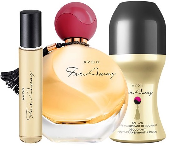 AVON Zestaw Far Away 3w1 Perfumy Kulka Perfumetka