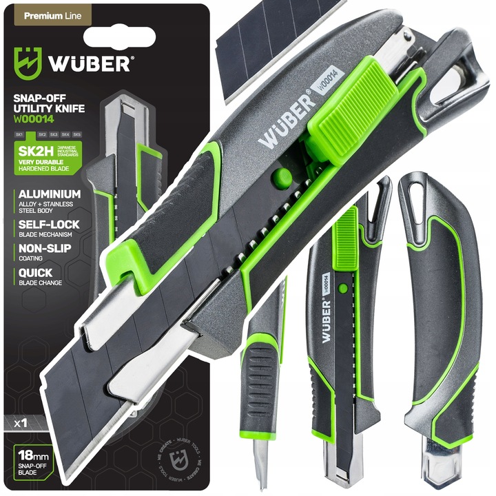 NÓŻ DO TAPET 18MM WYSUWANY TAPECIAK METALOWY ŁAMANE OSTRZE TAPICERSKI