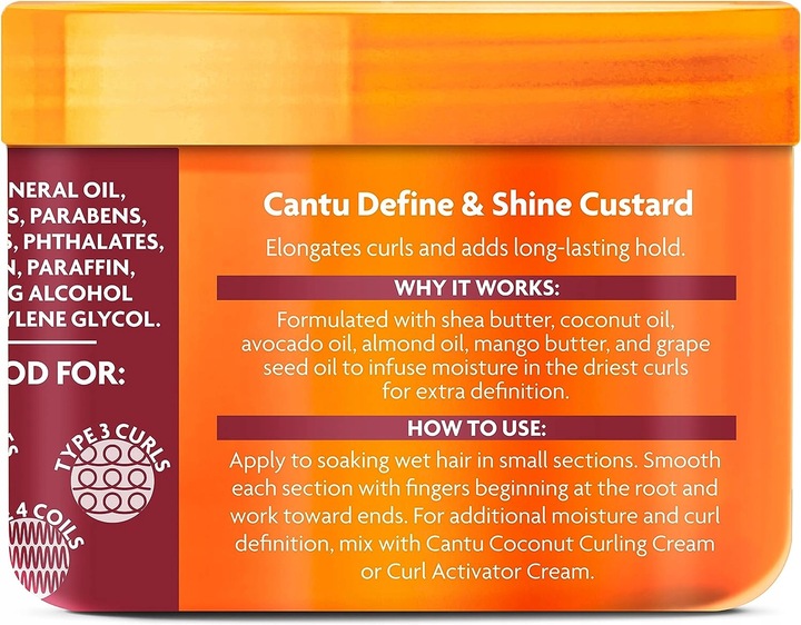 CANTU Shea Butter Define & Shine Custard loki 340g