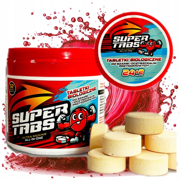 MOCNE Tabletki do szamba oczyszczalni na Rok Bakterie usuwają odór 26