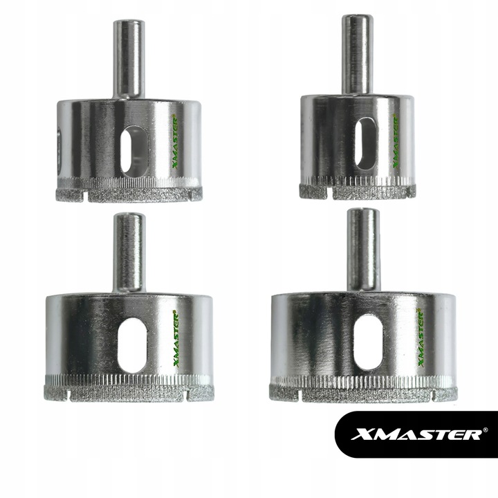 OTWORNICA DIAMENTOWA KORONKA DO PŁYTEK GLAZURY GRESU ZESTAW ⌀ 6-68mm