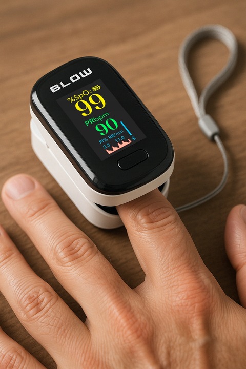 MEDYCZNY PULSOKSYMETR NAPALCOWY NA PALEC PULS SATURACJA TĘTNO WYŚWIETLACZ