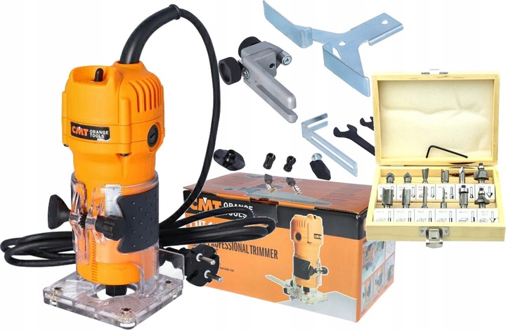 CMT FREZARKA RĘCZNA KRAWĘDZIOWA 550W CMT10 TRYMER KRAWĘDZI 6,35 6-8mm