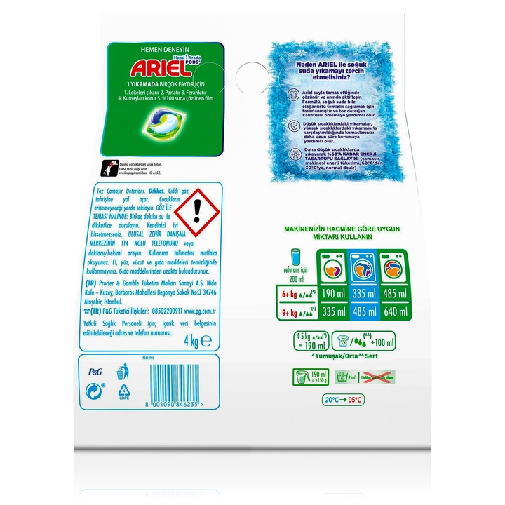 Ariel proszek do prania białego 4 kg