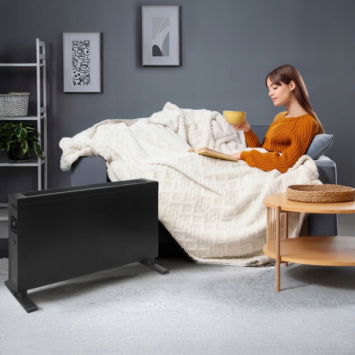 Grzejnik elektryczny konwektorowy EBERG DEXO 2000W WiFi termostat LED pilot