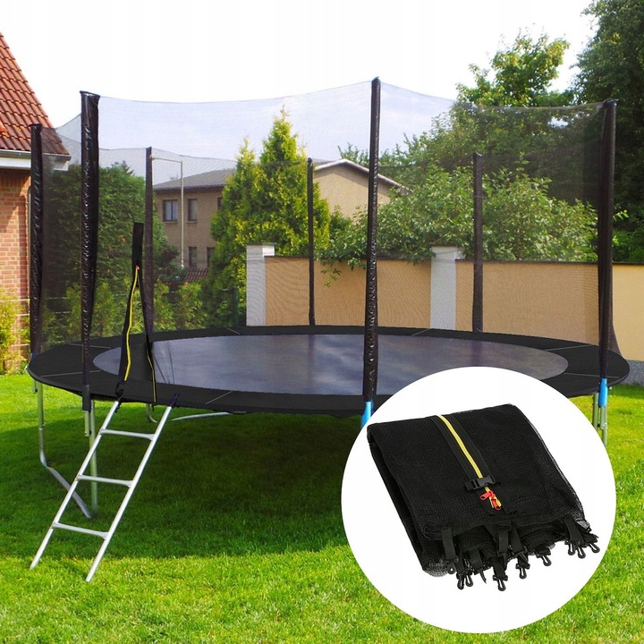 SIATKA DO TRAMPOLINY 10FT 300/305/312 cm ZEWNĘTRZNA MOCNA NA 6 SŁUPKÓW NÓG