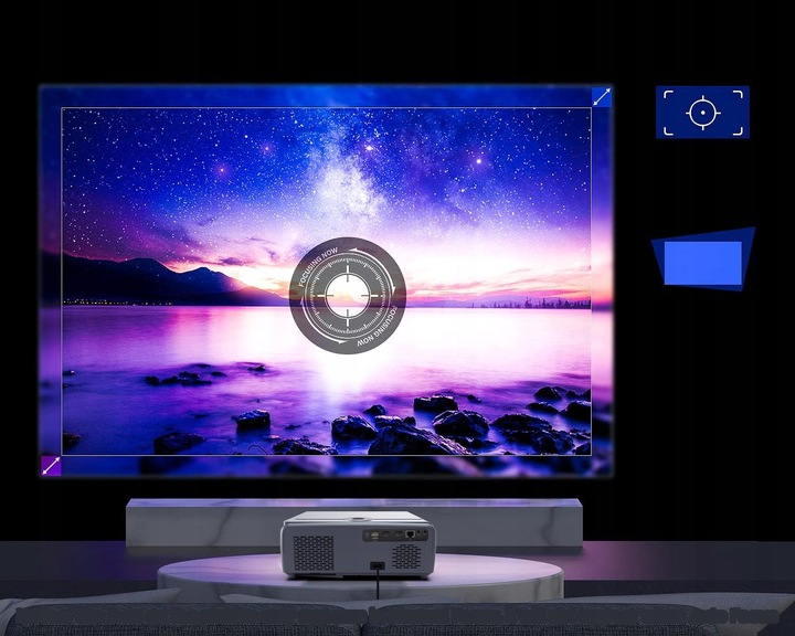 Projektor Rzutnik 30000lm WiFi Android Google TV FULL HD 4K Autofocus