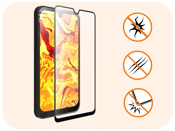 3-pak SZKŁO HARTOWANE DO Samsung Galaxy M34 5G na cały ekran 9H ochronne 5D