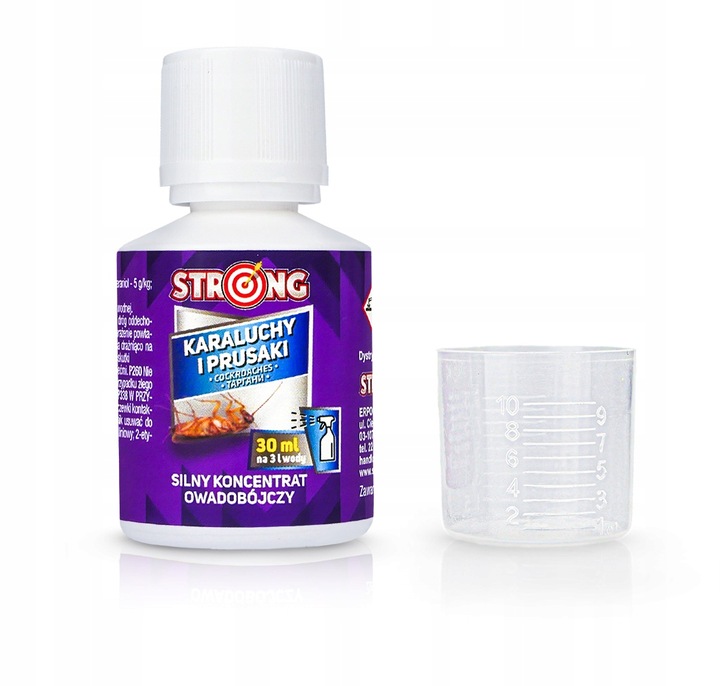 ŚRODEK NA KARALUCHY I PRUSAKI. SILNY OPRYSK NA KARACZANY STRONG 30 ML