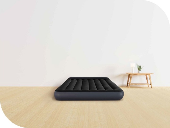 Materac Dmuchany Dwuosobowy Welurowy Łóżko Intex z Pompką MODEL 2024