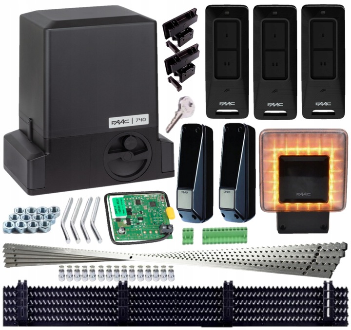 Zestaw napęd siłownik do bramy przesuwnej NAJNOWSZY FAAC 740