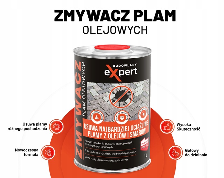 ZMYWACZ DO USUWANIA CIĘŻKICH PLAM OLEJU OLEJOWYCH Z KOSTKI BRUKOWEJ BRUKU