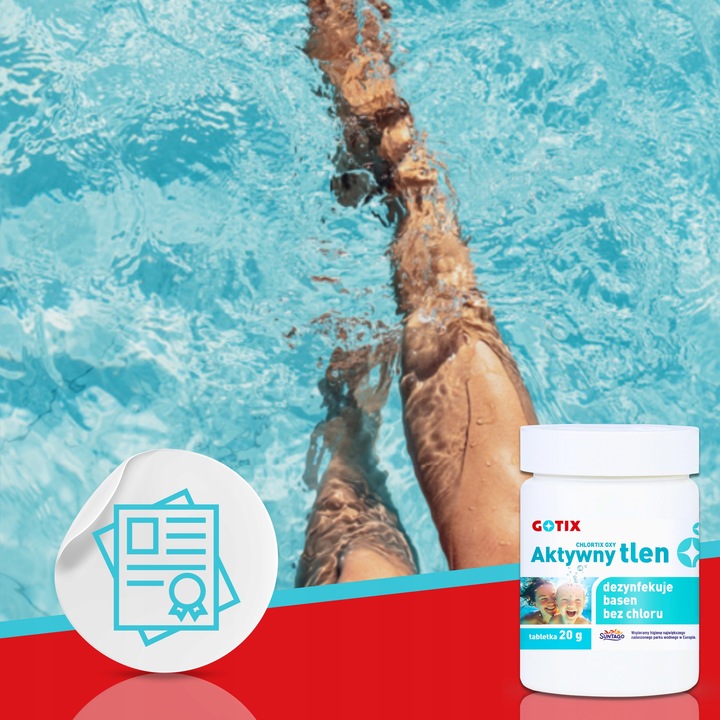 Aktywny Tlen do Basenu Jacuzzi SPA Chemia Basenowa bez Chloru Tabletki
