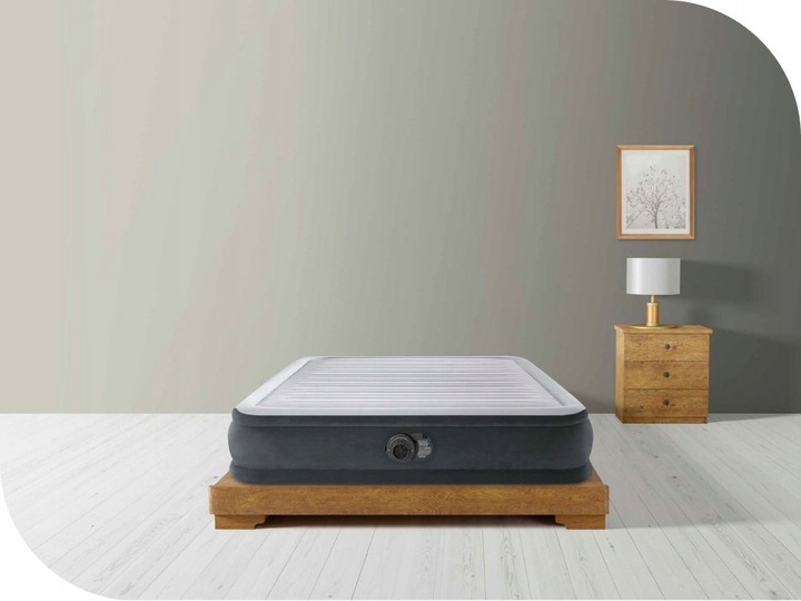 Materac Dmuchany Dwuosobowy Łóżko z Pompką 230V do Spania Intex 67768ND