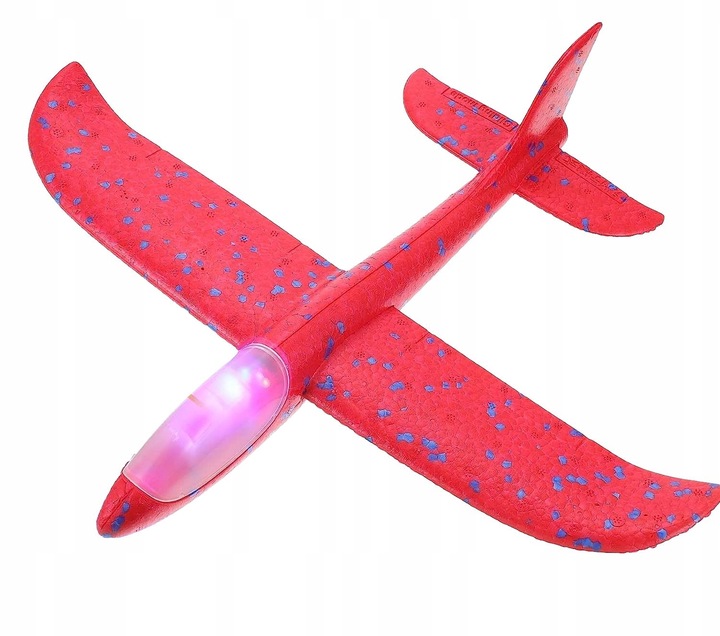 PISTOLET WYRZUTNIA SAMOLOTÓW ZE ŚWIATŁEM RZUTKA samolot LED