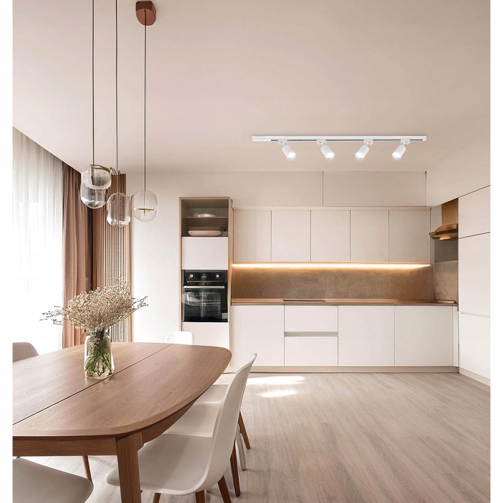 Zestaw Szynoprzewód Szyna 3m + 5x Lampa GU10 LED