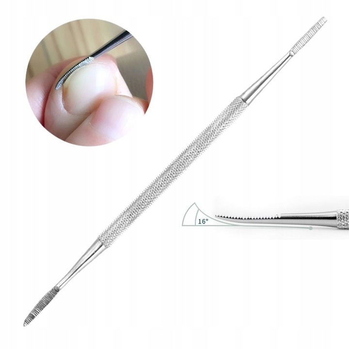 ZESTAW DO WRASTAJĄCYCH PAZNOKCI SONDA PODOLOGICZNA DWUSTRONNA PEDICURE 3SZT
