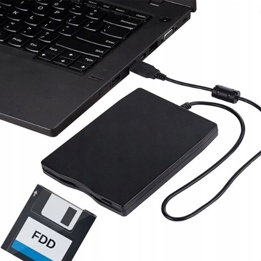 ZEWNĘTRZNA STACJA DYSKIETEK NAPĘD 3,5'' FDD USB SLIM FLOPPY DISK 1.44MB