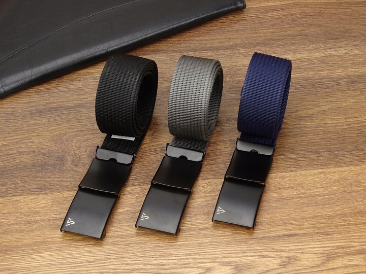 Szeroki Pasek MĘSKI parciany do spodni jeans szortów 3pack Arius ZESTAW 3w1