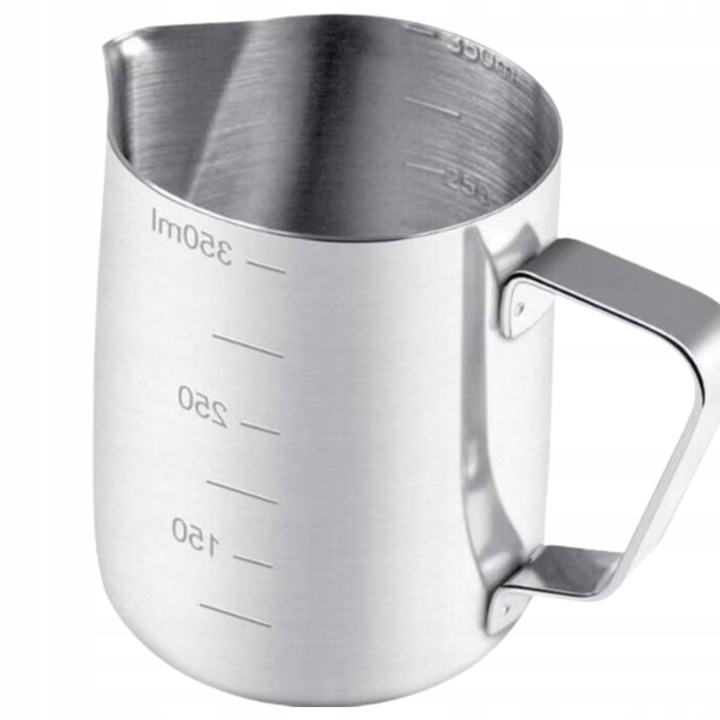 DZBANEK KUBEK DO SPIENIANIA MLEKA NA MLEKO STALOWY NIERDZEWN MLECZNIK