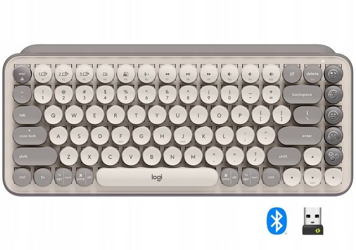 Bezprzewodowa Klawiatura mechaniczna Logitech POP Keys Bluetooth / USB Bolt